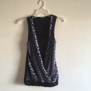 Black and blue women’s top small